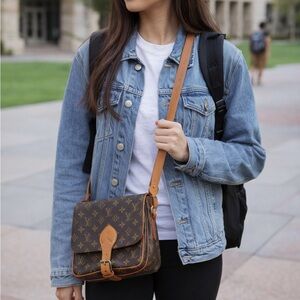 Authentic Louis Vuitton cartouchieri PM with certificate